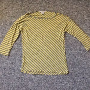 Liz Claiborne Striped Tee (Size S)